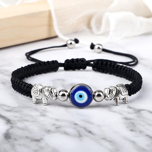 turkish evil eye strands bracelet for women men lucky braided red string retro elephant couple friendship wish jewelry, Black
turkish evil eye strands bracelet for women men lucky braided red string retro elephant couple friendship wish jewelry, Black