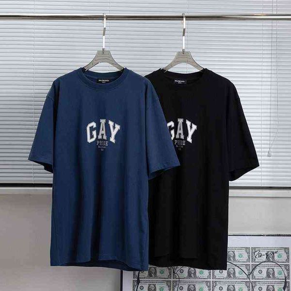designer shirt man's t-shirt baleciga's ceiling level paris 2022 ss gay embroidery round neck pure cotton short sleeve lovers tren, White;black
designer shirt man's t-shirt baleciga's ceiling level paris 2022 ss gay embroidery round neck pure cotton short sleeve lovers tren, White;black