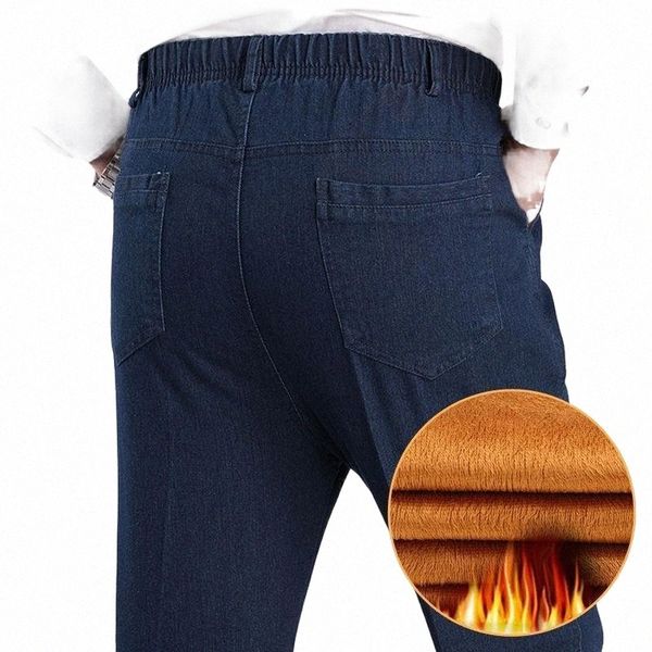 men's jeans dad men business plus velvet classic autumn winter male elastic straight stretch brand denim pants overalls fit trousers a5, Blue
men's jeans dad men business plus velvet classic autumn winter male elastic straight stretch brand denim pants overalls fit trousers a5, Blue