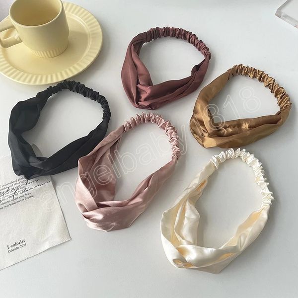 sweet satin headbands women retro cross hairbands bandanas fashion elastic hair band hair accessories faux silk solid hairband, Slivery;white
sweet satin headbands women retro cross hairbands bandanas fashion elastic hair band hair accessories faux silk solid hairband, Slivery;white