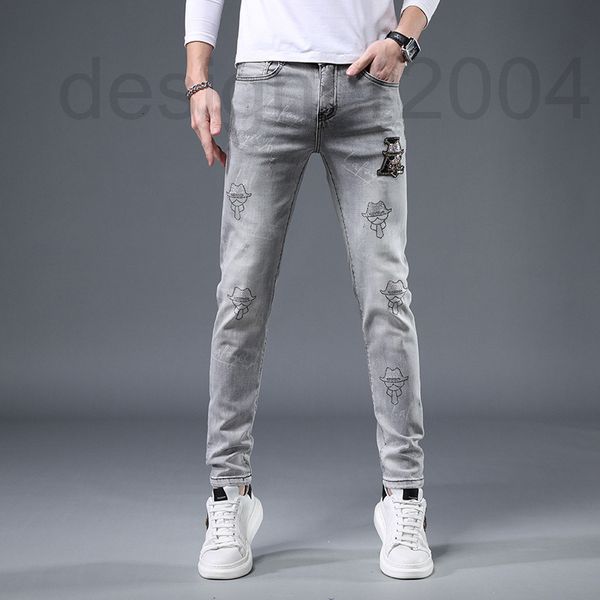 men's jeans designer summer new elastic fashion printing diamond brand pants jeans men slim fit small feet trend ue3k, Blue
men's jeans designer summer new elastic fashion printing diamond brand pants jeans men slim fit small feet trend ue3k, Blue