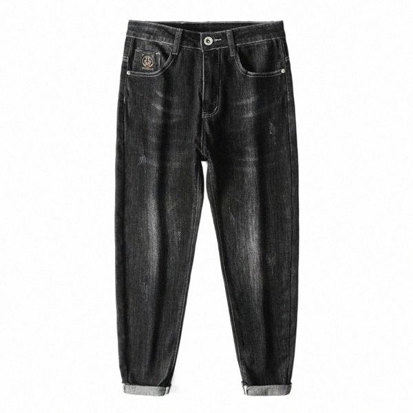 men's jeans black men slim fit stretchy fashion desinger streetwear man casual pants denim trousers clothing quality brand r5cn#, Blue
men's jeans black men slim fit stretchy fashion desinger streetwear man casual pants denim trousers clothing quality brand r5cn#, Blue