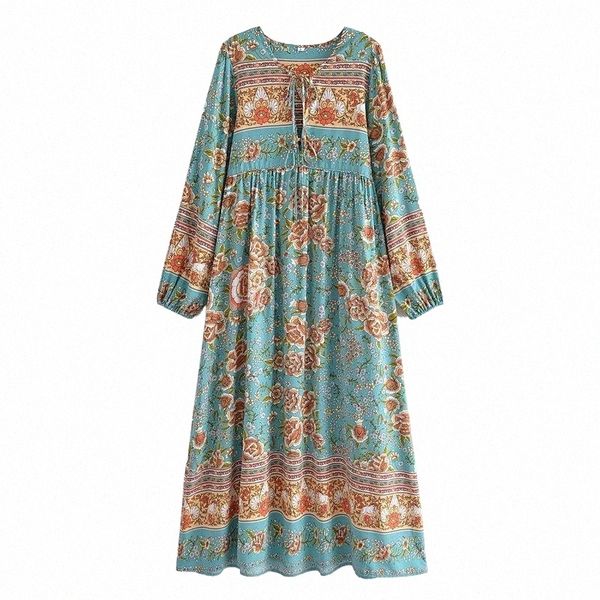 casual dresses blue green floral print cotton maxi dreses women lace up long sleeve v-neck boho dress loose oversized party wear s2qs#, Black;gray
casual dresses blue green floral print cotton maxi dreses women lace up long sleeve v-neck boho dress loose oversized party wear s2qs#, Black;gray