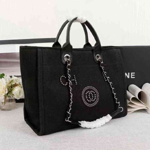women's classic luxury evening bags brand ch handbags pearl tote canvas beach bag designers female portable shoulder large capacity big, Black;red
women's classic luxury evening bags brand ch handbags pearl tote canvas beach bag designers female portable shoulder large capacity big, Black;red