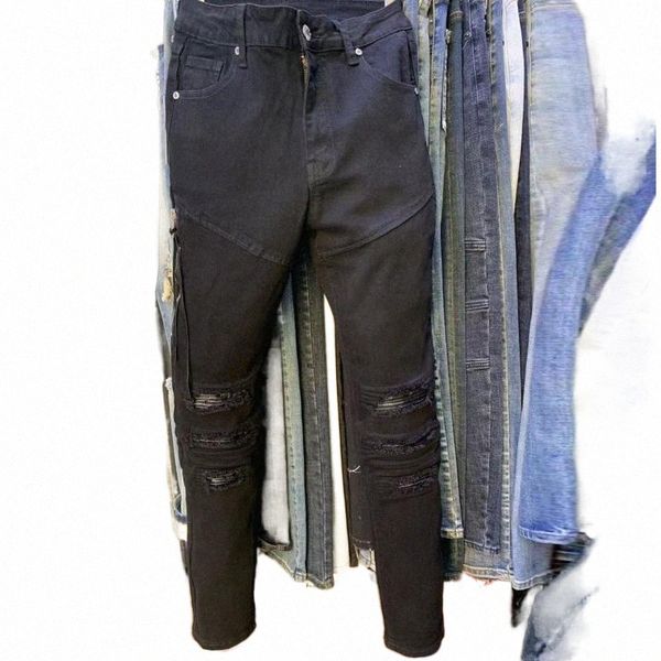 men's jeans japanese korean men fall winter slim fit denim pants trend hole casual black motorcycle ripped for stacked c6zu#, Blue
men's jeans japanese korean men fall winter slim fit denim pants trend hole casual black motorcycle ripped for stacked c6zu#, Blue