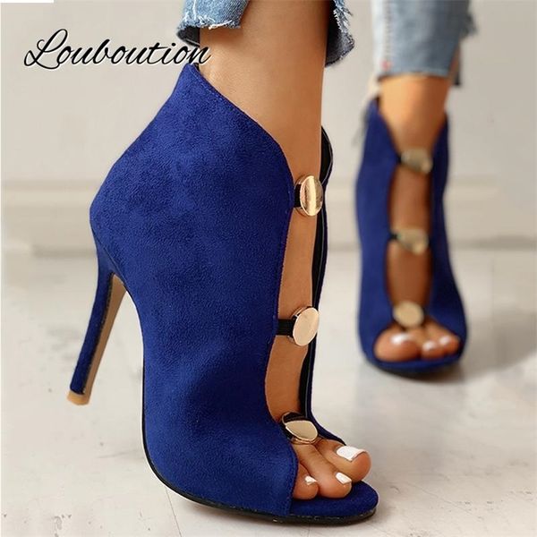 fashion womens high heels zipper flock open toe heel women pumps solid color metal decor ladies shoes 220819, Black
fashion womens high heels zipper flock open toe heel women pumps solid color metal decor ladies shoes 220819, Black