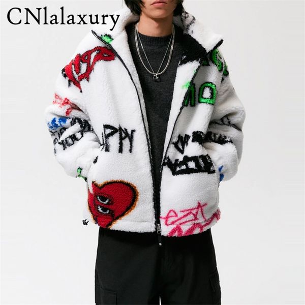 cnlalaxury winter thick lamb wool coat men warm fashion retro coat men loose casual short jacket mens outwear clothes 220819, Black;brown
cnlalaxury winter thick lamb wool coat men warm fashion retro coat men loose casual short jacket mens outwear clothes 220819, Black;brown