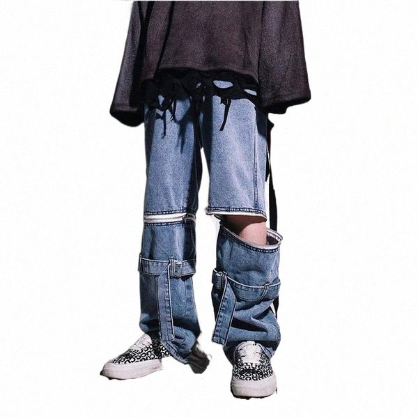 men's jeans male streetwear hip hop vintage fashion loose wide leg trousers men removable zip pants casual denim straight pant1 84ss#, Blue
men's jeans male streetwear hip hop vintage fashion loose wide leg trousers men removable zip pants casual denim straight pant1 84ss#, Blue