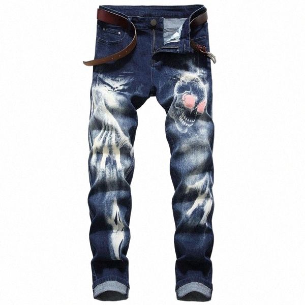 men's jeans high street stretch printed individuality design 3d skeleton pattern hip hop cowboys trousers slim fit denim pants1 e4qx#, Blue
men's jeans high street stretch printed individuality design 3d skeleton pattern hip hop cowboys trousers slim fit denim pants1 e4qx#, Blue