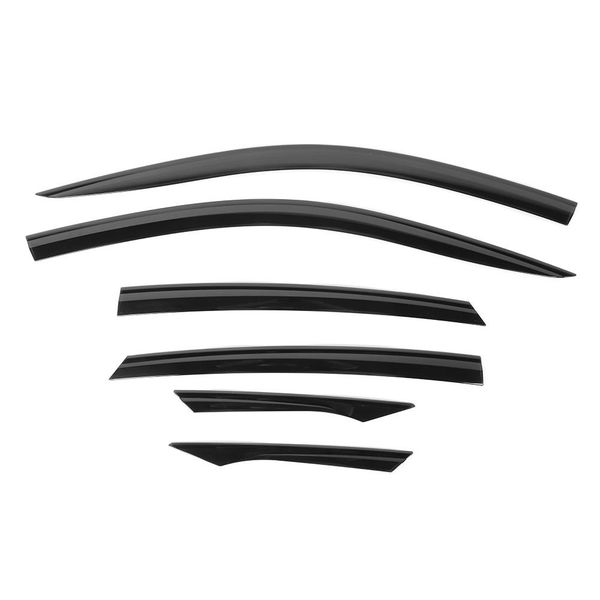 6pcs black window visor vent sun rain shade deflector fits for honda civic 2016on
6pcs black window visor vent sun rain shade deflector fits for honda civic 2016on