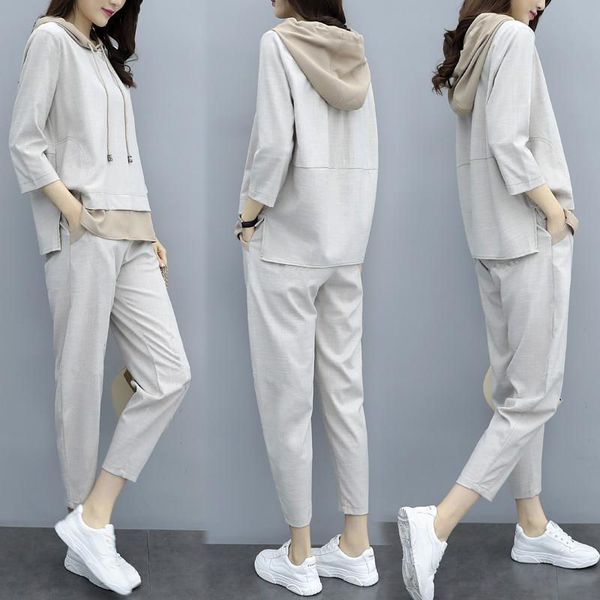 women's two piece pants 2 piece set woman hoodie pants tracksuit autumn winter women stitching color sportwear casual female jogging su, White
women's two piece pants 2 piece set woman hoodie pants tracksuit autumn winter women stitching color sportwear casual female jogging su, White