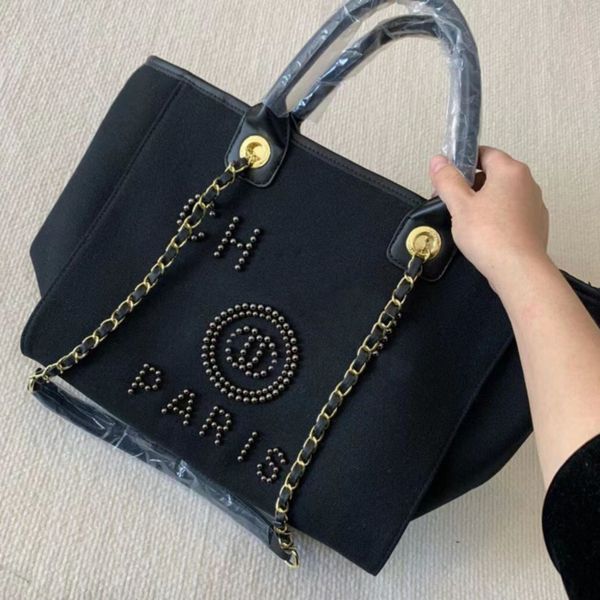 women's fashion luxury evening bags brand ch handbags pearl tote canvas beach bag designers female portable shoulder large capacity big, Black;red
women's fashion luxury evening bags brand ch handbags pearl tote canvas beach bag designers female portable shoulder large capacity big, Black;red