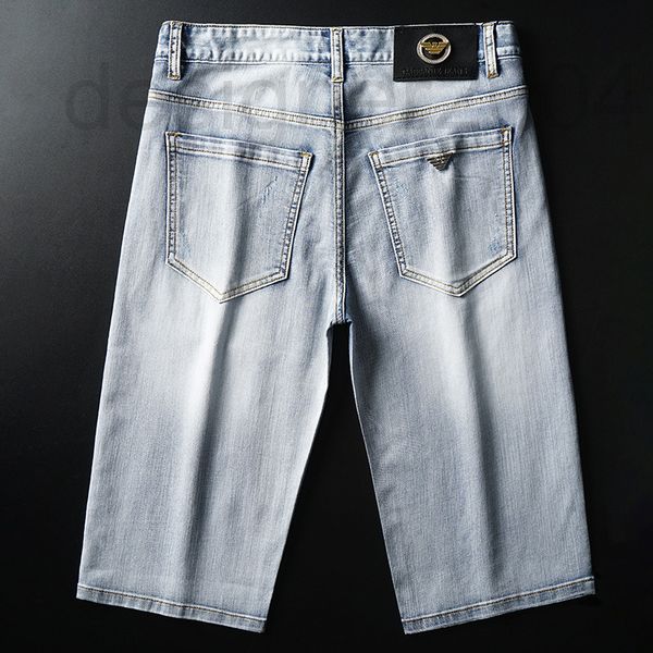 men's jeans designer brand denim midpants men's summer thin cropped shorts elastic straight tube light luxury grey white breeches, Blue
men's jeans designer brand denim midpants men's summer thin cropped shorts elastic straight tube light luxury grey white breeches, Blue