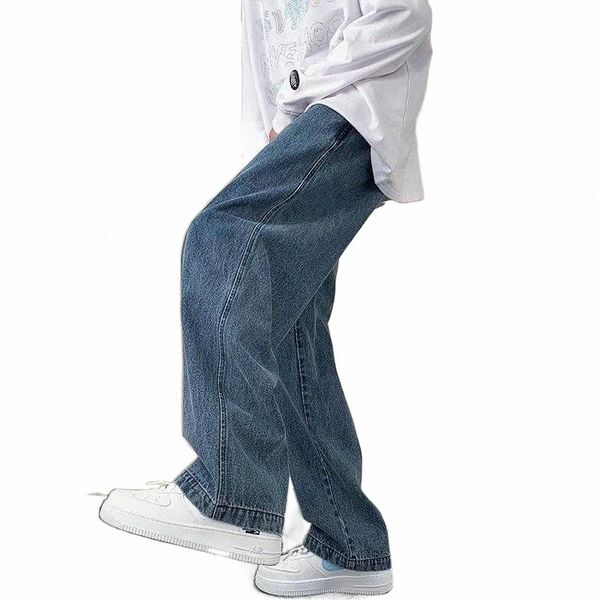 men's jeans streetwear baggy spring autumn men korean fashion loose straight wide leg cargo pants male brand clothing blackmen's h, Blue
men's jeans streetwear baggy spring autumn men korean fashion loose straight wide leg cargo pants male brand clothing blackmen's h, Blue