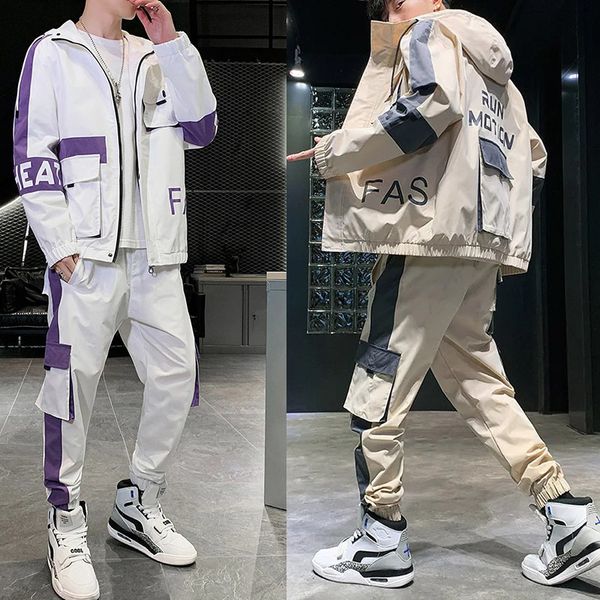 men's tracksuit spring autumn 2pc sweatshirt sweatpants men fashion tracksuit set men patchwork slim fit sweat suits 220819, Gray
men's tracksuit spring autumn 2pc sweatshirt sweatpants men fashion tracksuit set men patchwork slim fit sweat suits 220819, Gray