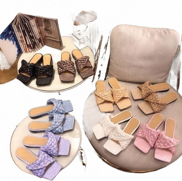 luxury designer women sandals leather sandal summer ladies fashion flat woven slipper woman shoes size 35-41, Black
luxury designer women sandals leather sandal summer ladies fashion flat woven slipper woman shoes size 35-41, Black