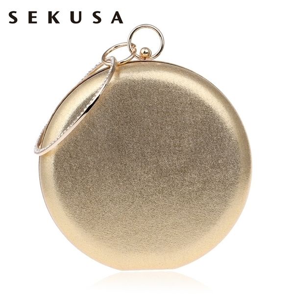 sekusa round shaped women evening bags diamonds simple red blue silver black gold mixed day clutches chain shoulder 220818
sekusa round shaped women evening bags diamonds simple red blue silver black gold mixed day clutches chain shoulder 220818