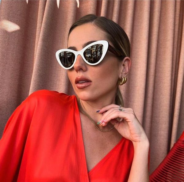 women designer cat eye sunglasses white grey fashion sun shades sonnenbrille uv400 protection eyewear, White;black
women designer cat eye sunglasses white grey fashion sun shades sonnenbrille uv400 protection eyewear, White;black