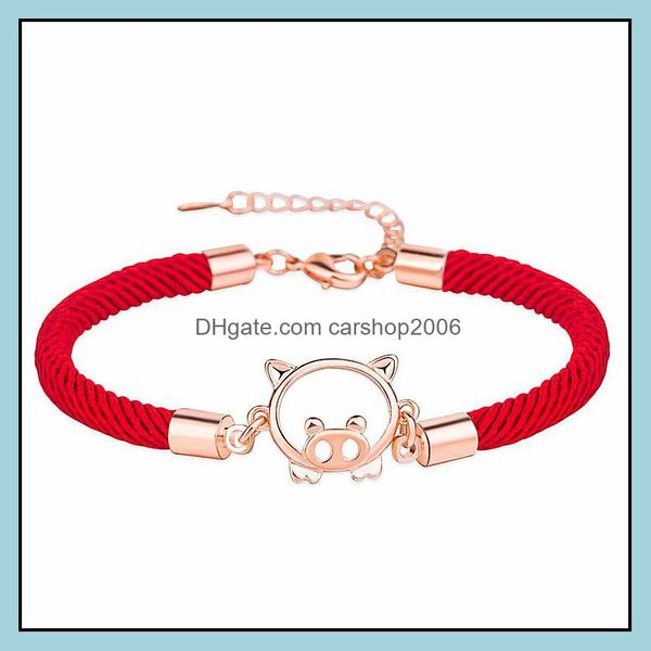link chain pig bracelet lucky red rope bracelets wild fashion personality friendship drop delivery 2021 jewe carshop2006 dhzi6, Black
link chain pig bracelet lucky red rope bracelets wild fashion personality friendship drop delivery 2021 jewe carshop2006 dhzi6, Black