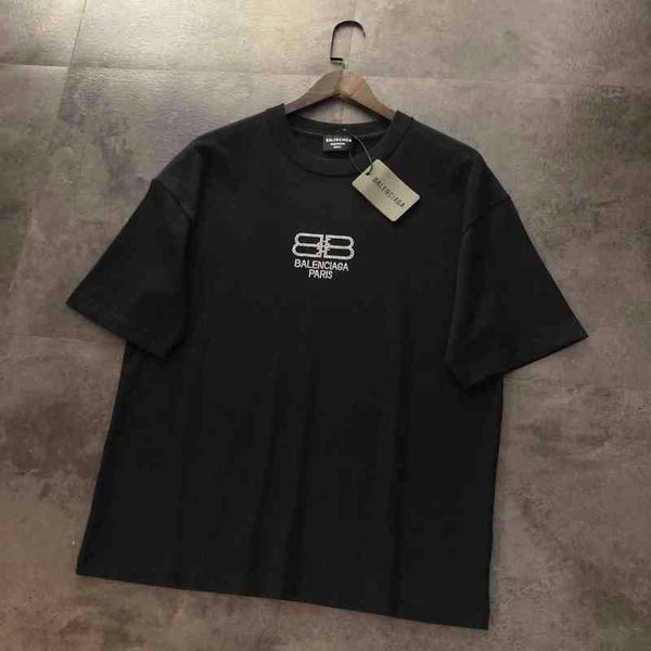 men's t-shirt fashion shirt baleciga's high version paris fashion light luxury brand summer new double b flash diamond loose short, White;black
men's t-shirt fashion shirt baleciga's high version paris fashion light luxury brand summer new double b flash diamond loose short, White;black