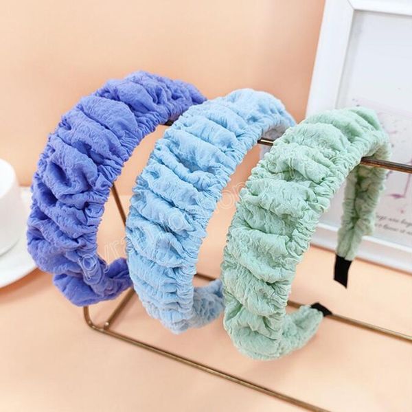 fashion women headband fresh color pleated hairband wide side turban girls handmade headwear hair accessories, Slivery;white
fashion women headband fresh color pleated hairband wide side turban girls handmade headwear hair accessories, Slivery;white