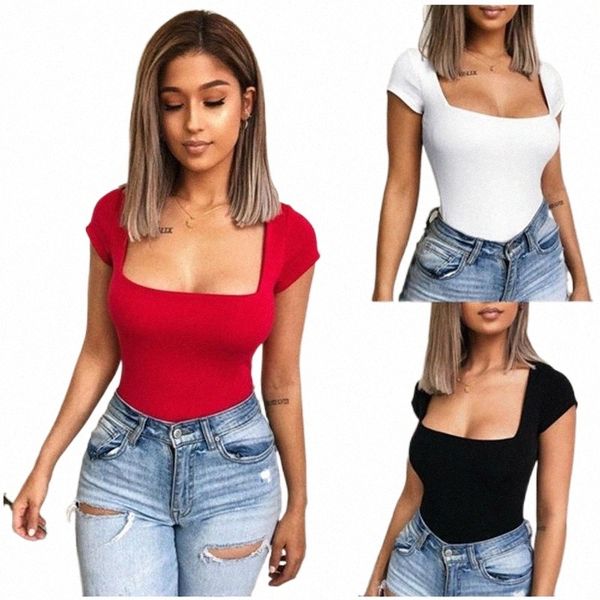 romper women bodysuit short sleeve 2021 summer solid jumpsuits club square neck bottoming shirt clothings women's & rompers j1m0#, Black;white
romper women bodysuit short sleeve 2021 summer solid jumpsuits club square neck bottoming shirt clothings women's & rompers j1m0#, Black;white
