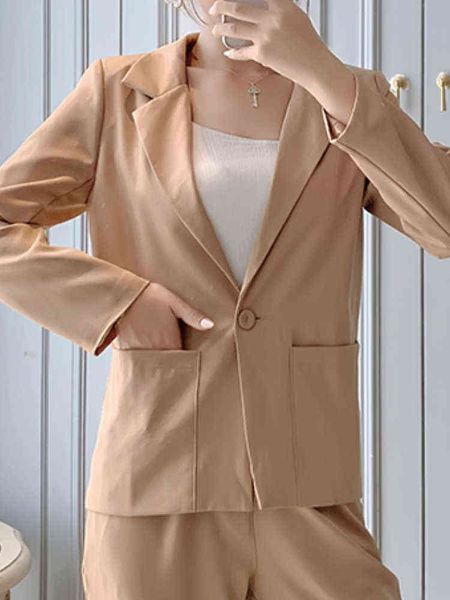 women summer casual elegant pants suit office ladies slim vintage fashion blazer pantsuit femme korean outfit two pieces set j220813, White;black
women summer casual elegant pants suit office ladies slim vintage fashion blazer pantsuit femme korean outfit two pieces set j220813, White;black