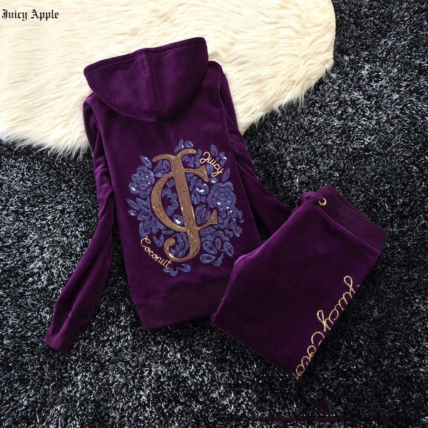 juicy apple tracksuit women fall spring embroidery running sets casual women's tracksuits zip up hooded two piece set women and pants, Gray
juicy apple tracksuit women fall spring embroidery running sets casual women's tracksuits zip up hooded two piece set women and pants, Gray