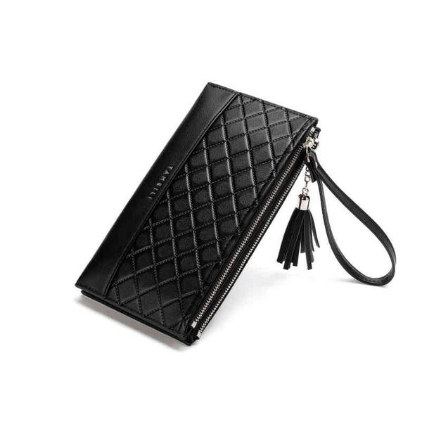 hbp new wallet card bag large capacity zero wallet long portable women's small lingge wallet carrying bag 220815, Red;black
hbp new wallet card bag large capacity zero wallet long portable women's small lingge wallet carrying bag 220815, Red;black