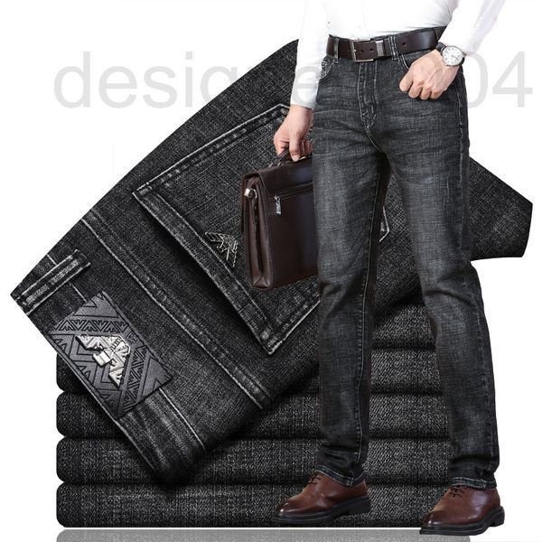 men's jeans designer autumn and winter thick men's jeans brand straight elastic casual tube denim pants occf, Blue
men's jeans designer autumn and winter thick men's jeans brand straight elastic casual tube denim pants occf, Blue
