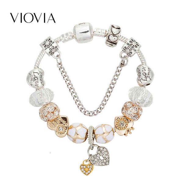 bangle designer viovia fashion luxury charms bracelet & bangles heart beads pendant for women diy jewelry fit wedding gift b18011, Black
bangle designer viovia fashion luxury charms bracelet & bangles heart beads pendant for women diy jewelry fit wedding gift b18011, Black
