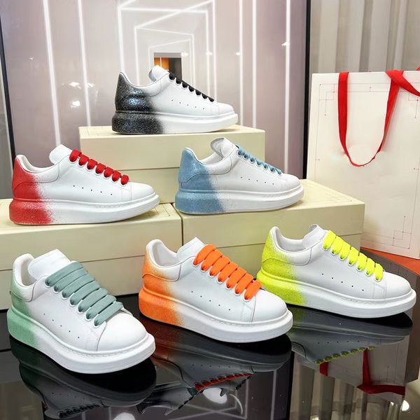 r women's shoes leather lace up men's fashion platform super large sneakers yellow green red white luxury suede flat bottomed casu, Black
r women's shoes leather lace up men's fashion platform super large sneakers yellow green red white luxury suede flat bottomed casu, Black
