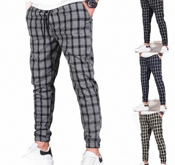 casual plaid mid waist stretch hip hop jogging fashion men's pants breathable r8ee#, Black
casual plaid mid waist stretch hip hop jogging fashion men's pants breathable r8ee#, Black