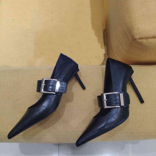 women's dress shoes leather wristband pointed high-heeled shoes belt buckle series special discount autumn, Black
women's dress shoes leather wristband pointed high-heeled shoes belt buckle series special discount autumn, Black