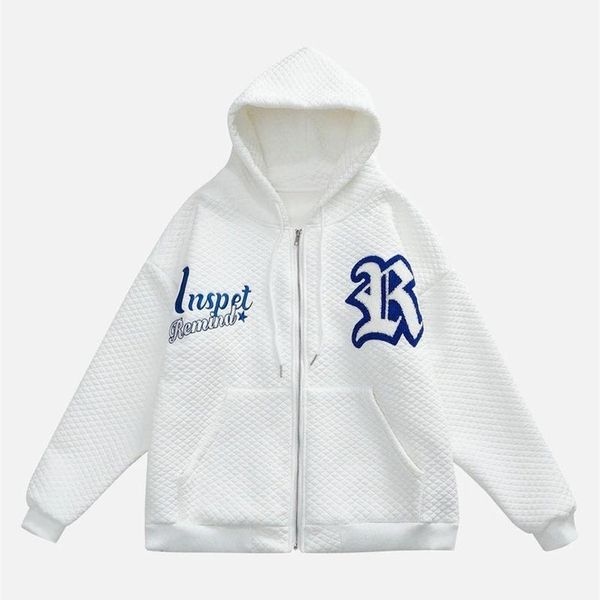 letter embroidery thickened zipper hoodie men high street hip hop street retro clothing harajuku casual oversized sweatshirt 220819, Black
letter embroidery thickened zipper hoodie men high street hip hop street retro clothing harajuku casual oversized sweatshirt 220819, Black