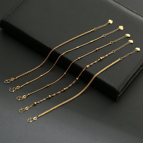 fashion copper plated gold color strand chain bracelet for men women multi-style twist beads adjustable jewelry no fade, Black
fashion copper plated gold color strand chain bracelet for men women multi-style twist beads adjustable jewelry no fade, Black