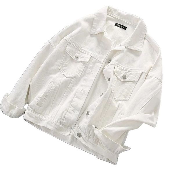white denim jacket women's autumn coat the large size fashion solid color loose all-match lapel black women clothing 220818, Black;brown
white denim jacket women's autumn coat the large size fashion solid color loose all-match lapel black women clothing 220818, Black;brown