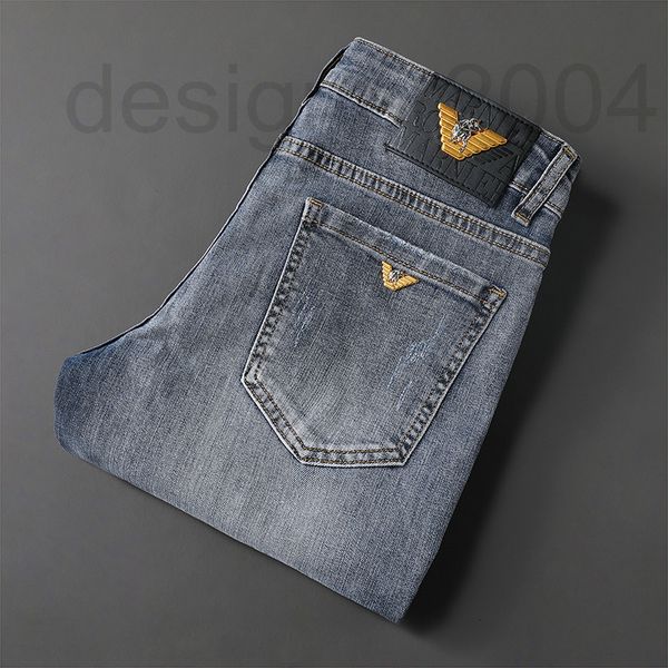 men's jeans designer fn8660 jeans men's summer new 3cze, Blue