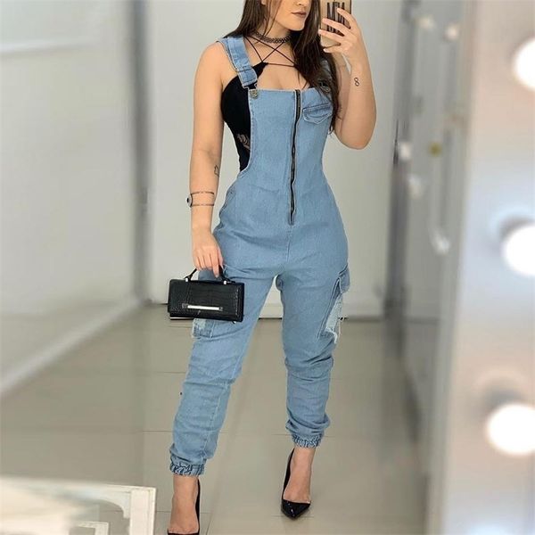casual blue jumpsuit long trousers overalls for women denim body suit fashionable denim girls slim fit suspenders jumpsuits 220819, Black;white
casual blue jumpsuit long trousers overalls for women denim body suit fashionable denim girls slim fit suspenders jumpsuits 220819, Black;white