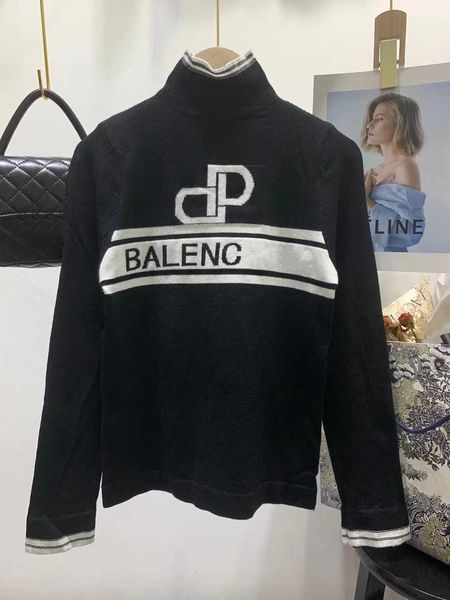 france 2022 women sweaters ladies choker knitwear translucent knitwear paris designer sweater loose fashion knit letter, White;black
france 2022 women sweaters ladies choker knitwear translucent knitwear paris designer sweater loose fashion knit letter, White;black