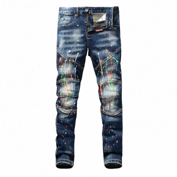 men's jeans american streetwear fashion men retro blue washed slim fit paint designer hip hop pants spliced elastic biker homme1 s8o6#
men's jeans american streetwear fashion men retro blue washed slim fit paint designer hip hop pants spliced elastic biker homme1 s8o6#