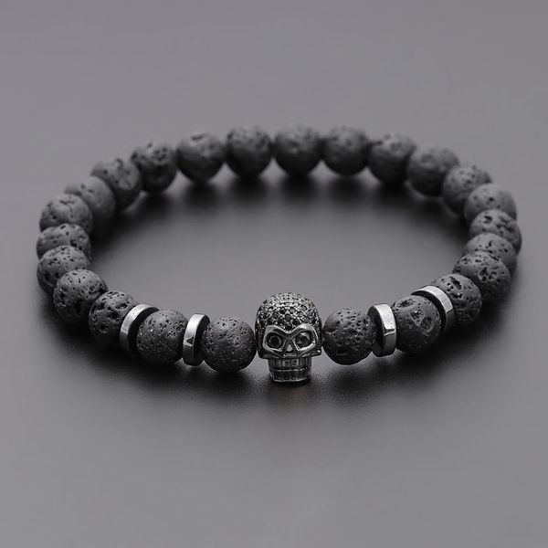 black eye skull strand hematite bead bracelet men classic handmade 8mm lava stone charm for jewelry
black eye skull strand hematite bead bracelet men classic handmade 8mm lava stone charm for jewelry