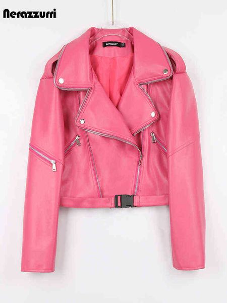 nerazzurri spring autumn colored green black short leather biker jacket women zipper cool luxury designer clothes fashion 2022 t220810
nerazzurri spring autumn colored green black short leather biker jacket women zipper cool luxury designer clothes fashion 2022 t220810