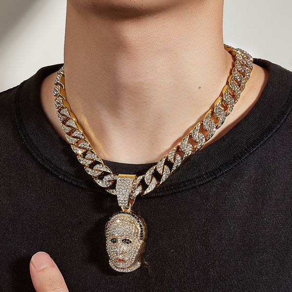 mens iced out chain hip hop jewelry necklace bracelets gold silver miami cuban link chains necklaces skull, Black
mens iced out chain hip hop jewelry necklace bracelets gold silver miami cuban link chains necklaces skull, Black
