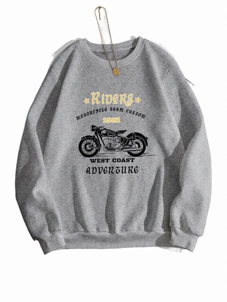 women's hoodies motorcycle & letter graphic thermal pullover y71g#, Black
women's hoodies motorcycle & letter graphic thermal pullover y71g#, Black