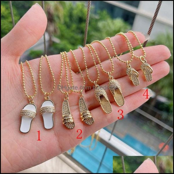 pendant necklaces 10pcs women/girls fashion zircon mini slippers necklace trendy chain for party gifts cz jewelry drop delive bdedome dhnh9, Silver
pendant necklaces 10pcs women/girls fashion zircon mini slippers necklace trendy chain for party gifts cz jewelry drop delive bdedome dhnh9, Silver