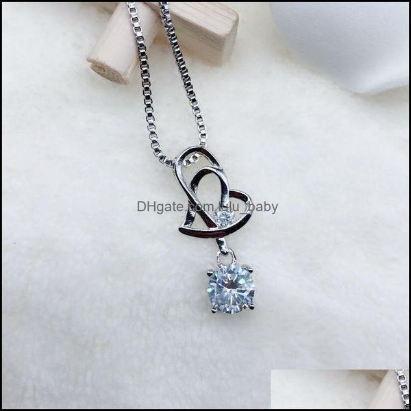 pendant necklaces heart women girl gift cubic zircona necklace imitation 925 sterling sier chain jewelry plated drop delivery lulubaby dhzf1, Silver
pendant necklaces heart women girl gift cubic zircona necklace imitation 925 sterling sier chain jewelry plated drop delivery lulubaby dhzf1, Silver