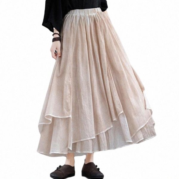 women's elastic waist 100% cotton layered a-line flowy irregular bohemian long skirt saia longa jupe faldas largas skirts c8w4#, Black
women's elastic waist 100% cotton layered a-line flowy irregular bohemian long skirt saia longa jupe faldas largas skirts c8w4#, Black