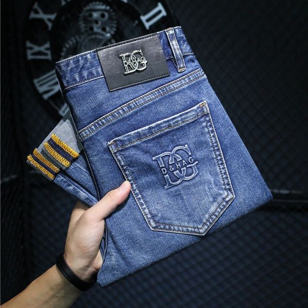 men's jeans designer hong kong fashion brand men's jeans spring and summer thin blue print slim fit small feet light luxury long p
men's jeans designer hong kong fashion brand men's jeans spring and summer thin blue print slim fit small feet light luxury long p