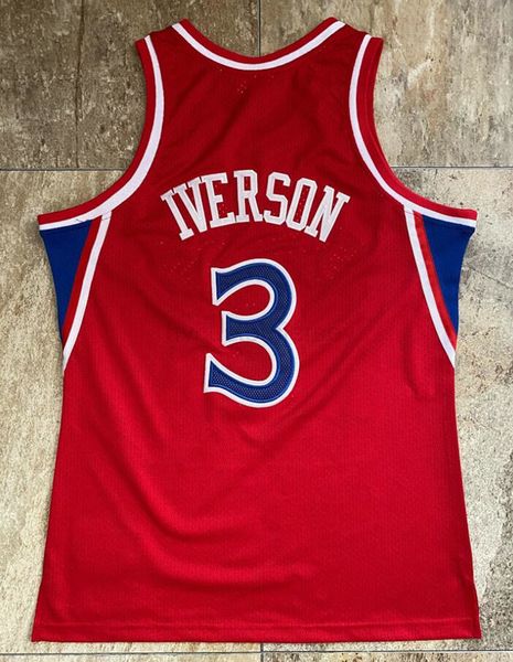basketball dense stitched jersey allen iverson mitchell and ness 1996-97 red mesh classic retro jerseys men s-2xl, Black
basketball dense stitched jersey allen iverson mitchell and ness 1996-97 red mesh classic retro jerseys men s-2xl, Black